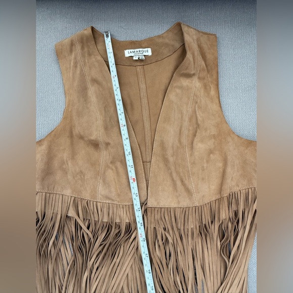 Lamarque Tan Suede Vest - Picture 6 of 12